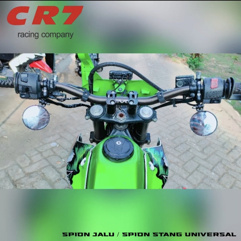 Spion jalu fatbar supermoto klx crf wr bulat lebar