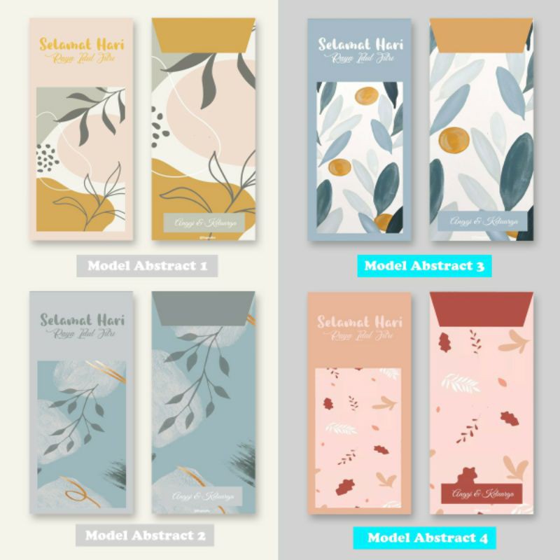 

AMPLOP LEBARAN CUSTOM - Motif Abstract - SAGAYAKU