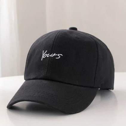 Topi Baseball Pria Wanita Bordir Yours COD Distro Korea Dewasa