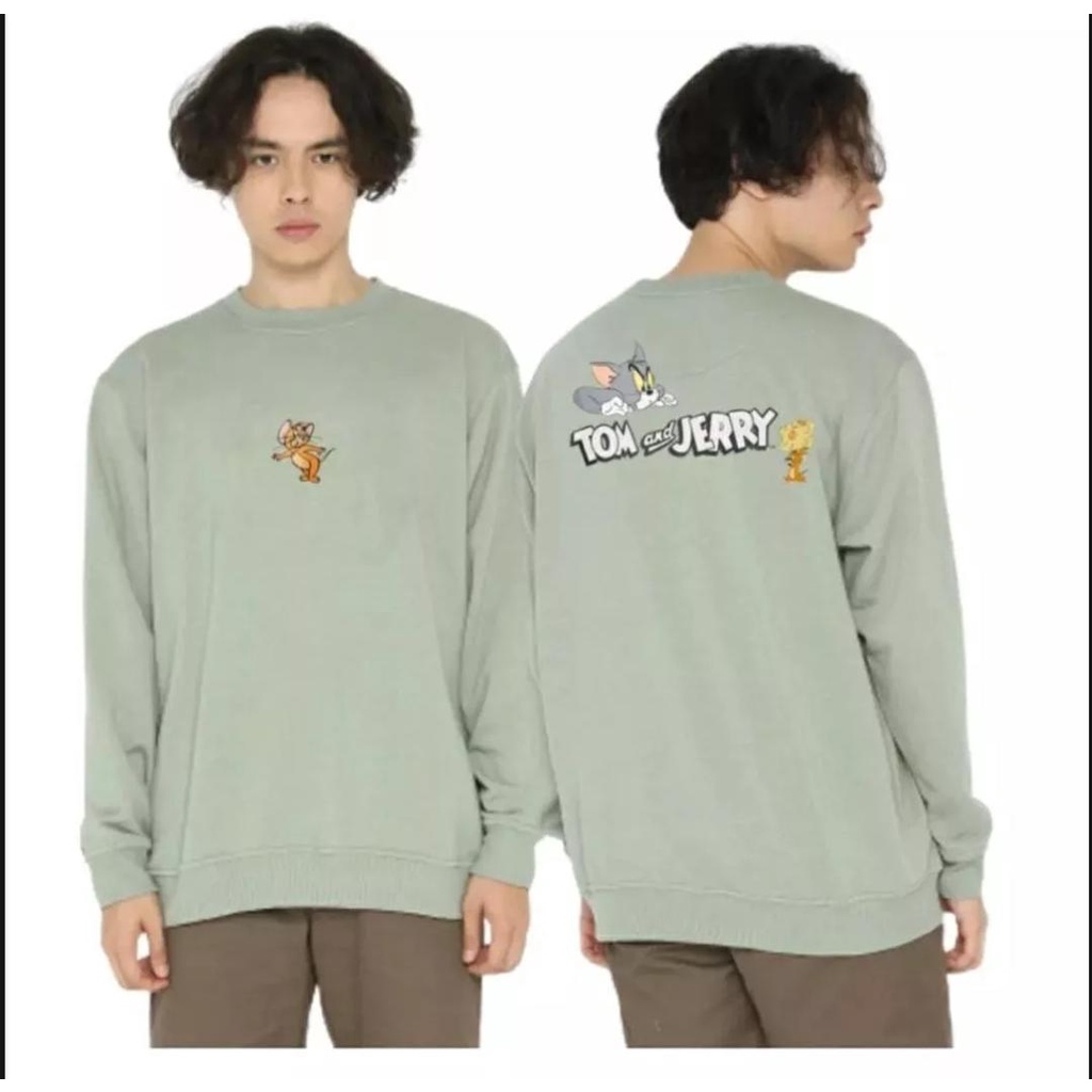 TOM AND JERRY SWEATER CREWNECK ORIGINAL | SWEATSHIRT CREWNECK KASUAL TOM&amp;JERRY