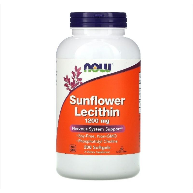 Now Foods Sunflower Lecithin 1,200mg (100 Softgel) | Pelancar Asi