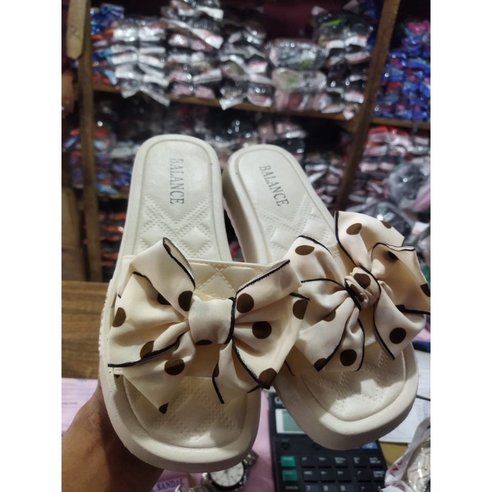 SANDAL SELOP JELLY WANITA PITA POLKADOT BALANCE IMPORT 239-3 (36-40)