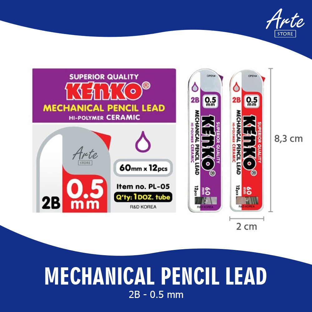 

Isi Pensil Mekanik - KENKO Mechanical Pencil Lead 2B 0.5 mm