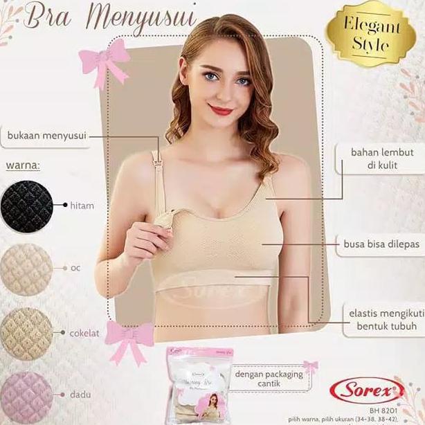 Murah Bh Menyusui Sorex Bh Ibu Hamil Nursing Bra Dijamin Murah - Salem, Size 34-38 Diskon
