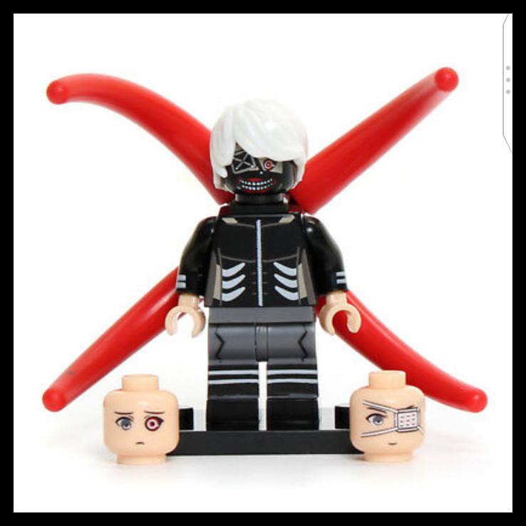 Anime Tokyo Ghoul Ken Kaneki Haise Rinkaku Minifig Minifigure Lego Kw
