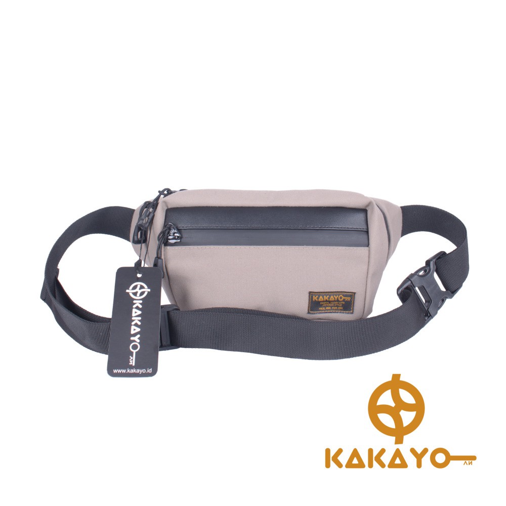 Kakayo/Tas Selempang Pria/Waist Bag/Bahan Kanvas Premium Waterproof/Limited Edition/Waterproof