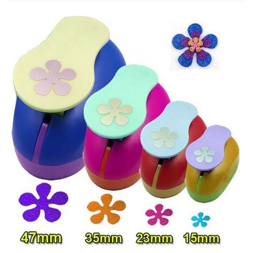 Set Paper Punch - Five Petal Flower Series