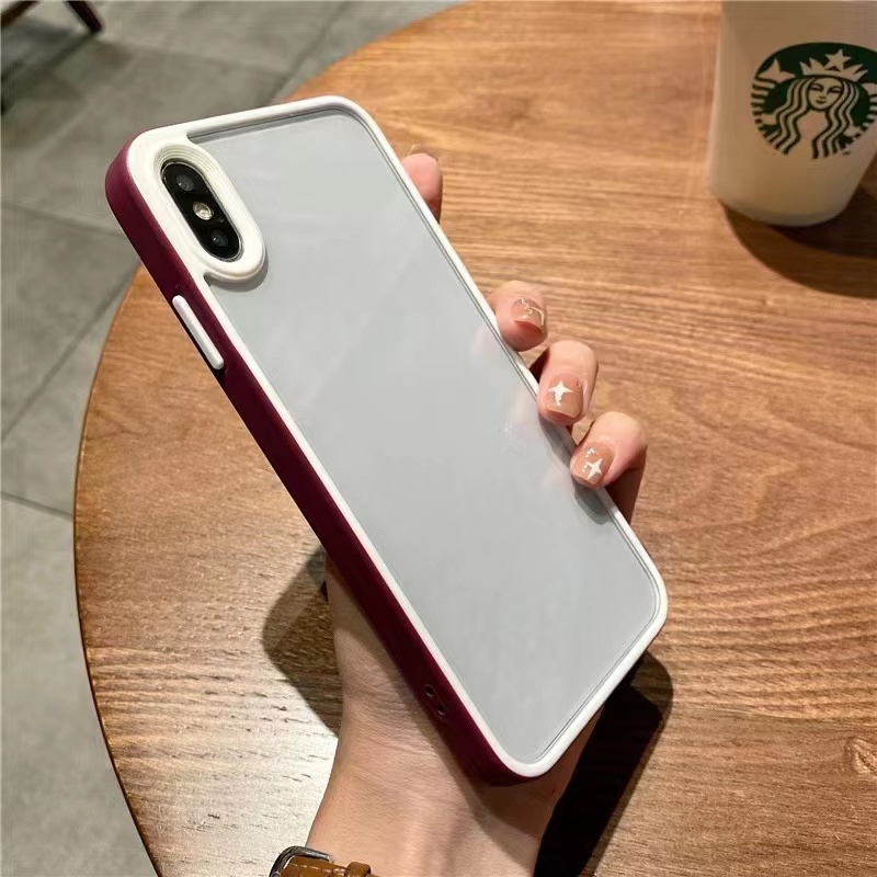 Hard case Transparan shockproof anti Jatuh cover iPhone 7Plus 8Plus X XS MAX XR