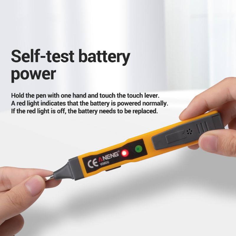 Btsg Pen Detektor Tegangan AC Induktif AC Non-Kontak/Untuk Tester Tegangan DC Untuk w Sou