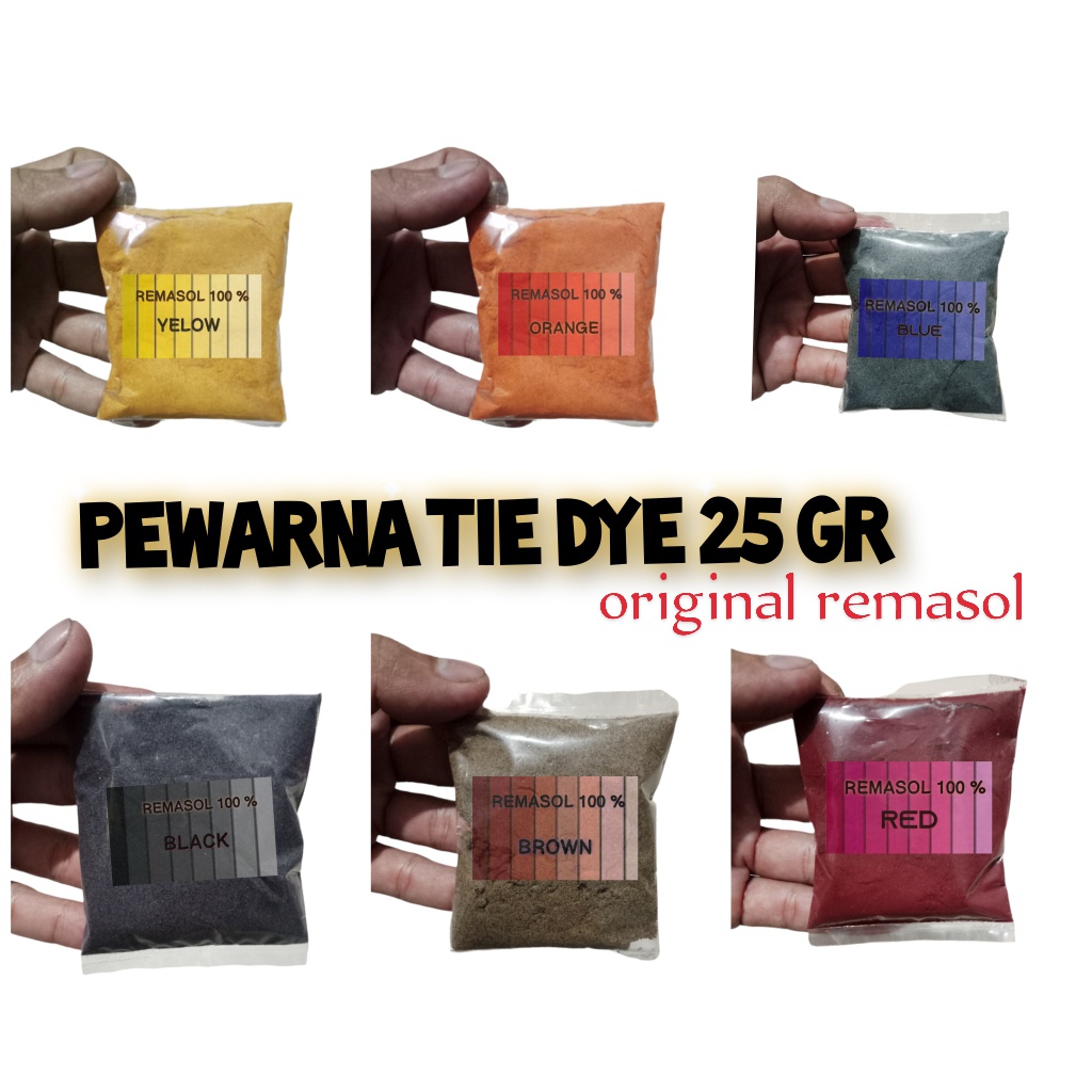 

REMASOL (25GR) PEWARNA BATIK TIE DYE ORIGINAL