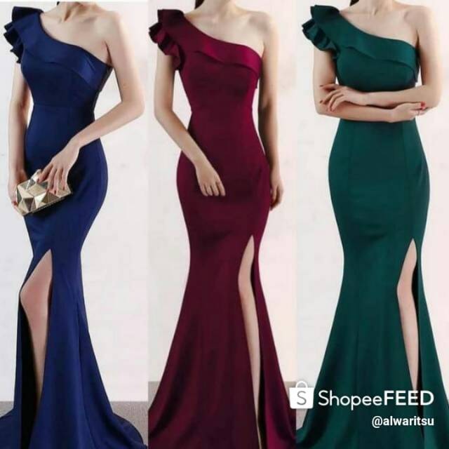 CELVINC - 5990 Long Dress Wakana Scuba