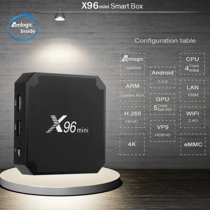 New Android 7.1 Android Tv Box X96 mini RAM 2G