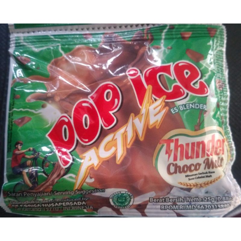 Pop Ice Active Thunder Choco Malt/Tornado Squash.