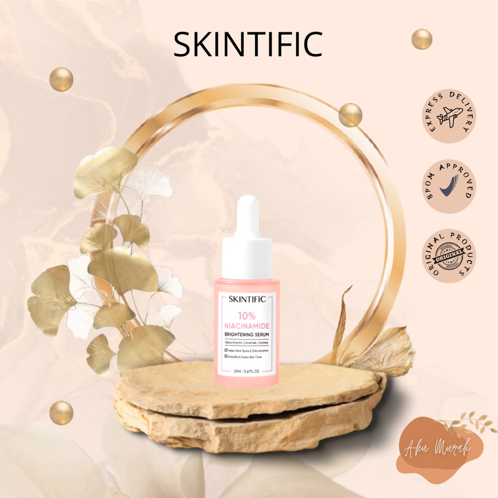 ✨ AKU MURAH ✨ SKINTIFIC 10% Niacinamide Brightening Serum 20Ml BPOM