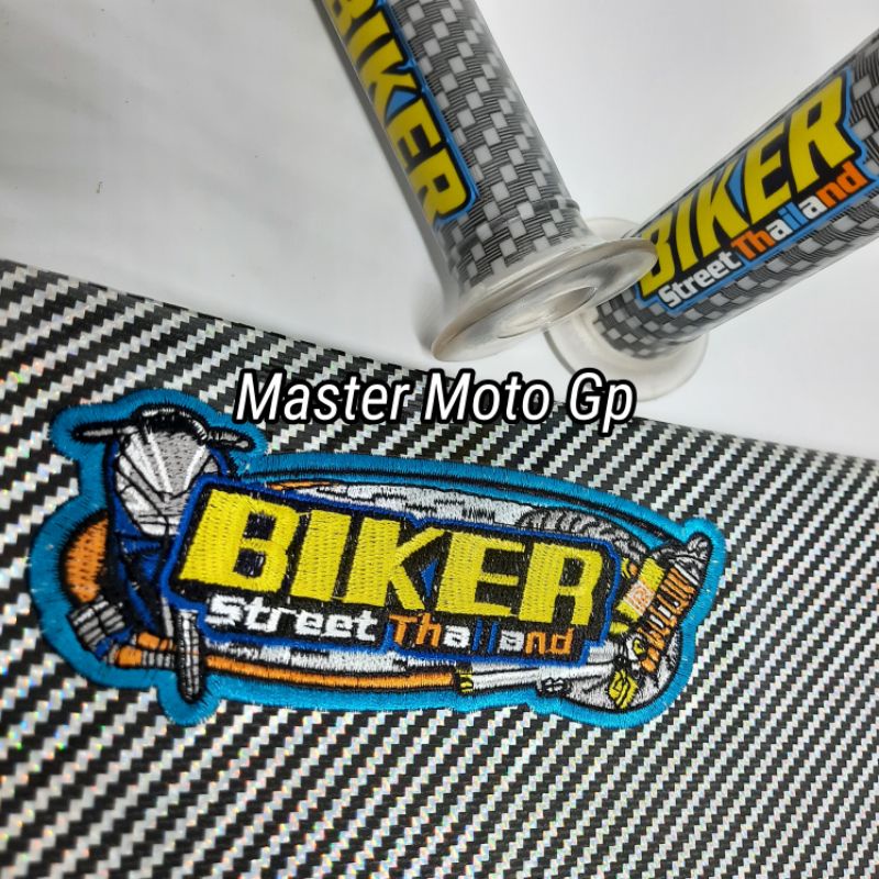 Kulit jok carbon biker Hangrip Carbon biker handfat Grip &amp; jok karbon street thailand