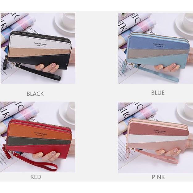 #LC-Wallet WD7005 Dompet Panjang Wanita Dompet Korea Style