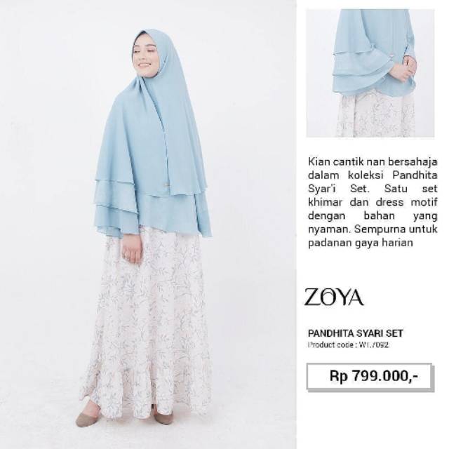 Pandhita syar'i set ZOYA (New artikel)