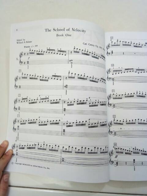 Czerny the School of Velocity op.299 edisi Alfred Masterwork Indonesian Edition buku piano advanced