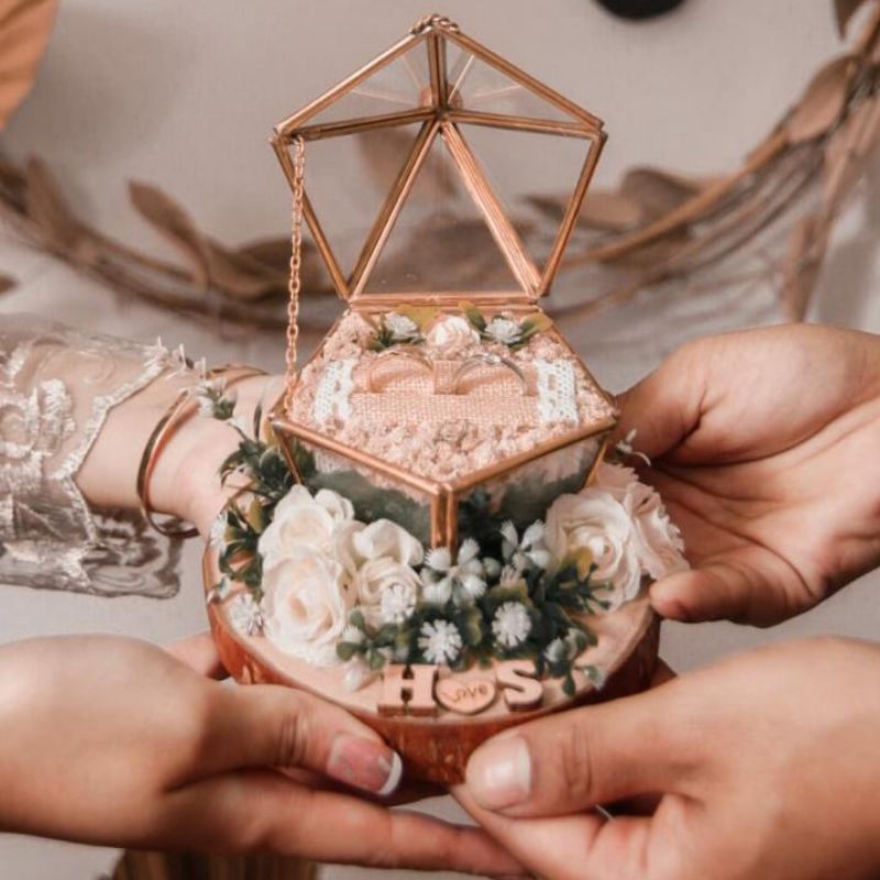 

Ring Box Rustic Terrarium| Kotak Cincin Rustic | KOTAK PERHIASAN | Kotak Cincin Pernikahan | Ringbox Pernikahan