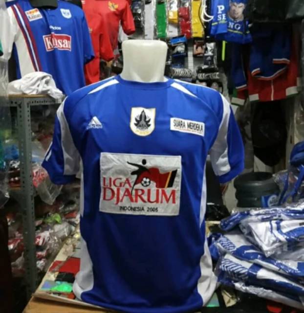 Jersey PSIS Semarang Liga Djarum 2005 Home Biru Grade Retro Version