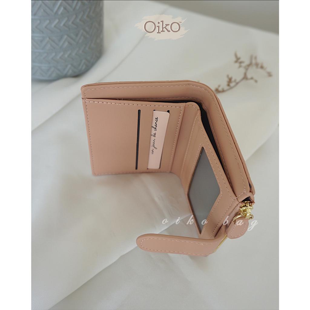 DOMPET WANITA KECIL OIKO CROCO SHORT WALLET / DOMPET LIPAT / CARD HOLDER / DOMPET KARTU / DOMPET LUCU