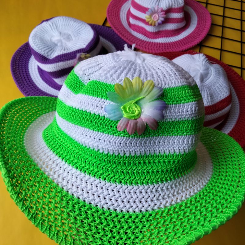 topi pantai dudukuy anak perempuan 1-3 tahun