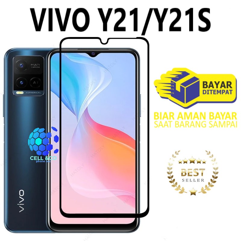 Tempered Glass Full HD VIVO Y21 Y21S Anti Gores Premium Screen Protector Pelindung Layar Kaca VIVO Y21 Y21S