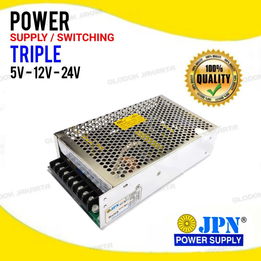 Adaptor Power Supply Switching 5V 12V 24V DC (Triple) CCTV LED Relay