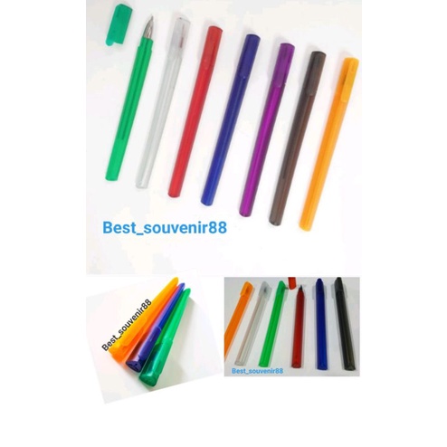

Pulpen Segitiga Unik / Ballpoint Plastik Souvenir / Pulpen Polos Promosi