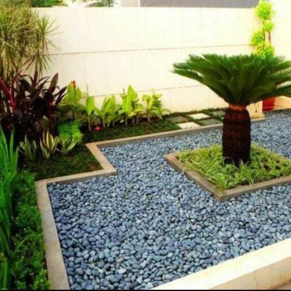 ✶ batu koral hias hitam 1 karung/batu hias taman ☁