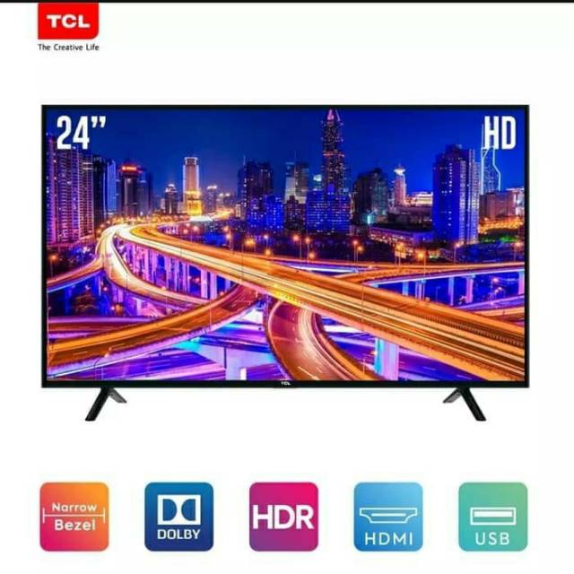 TV LED TCL 24 Inch LED TV 24B3 Garansi Resmi