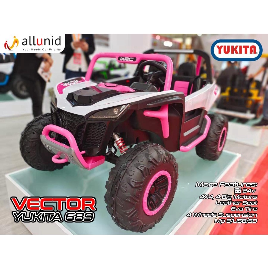 Mainan Anak Mobil Aki VECTOR - YUKITA 689 4WD - Maenan Mobilan