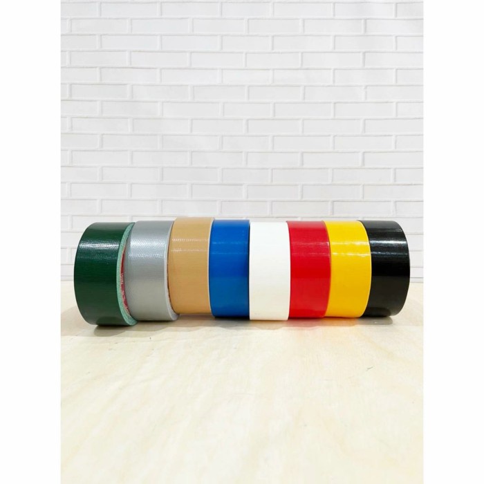 

Spesial Lakban Kain / Cloth Tape Warna Murah 1.5 Inch 12 Yard Bergaransi