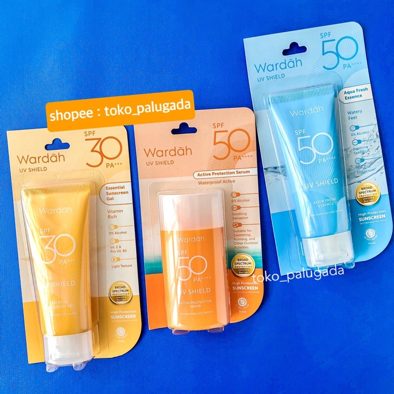 [BISA COD] Wardah UV Shield Sunscreen Light Matte Sun Stick - Wardah UV Shield Sunscreen Gel - Wardah Sunscreen Stick Wardah sunscreen