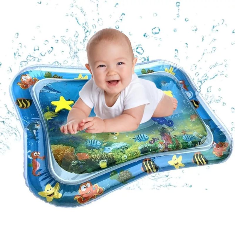 hokkiterus21⭐⭐⭐⭐⭐ BABY WATER PAD Matras air bermain main bayi anak Baby Kids Water Play Mat playmat Mainan edukatif edukasi-termurah B014