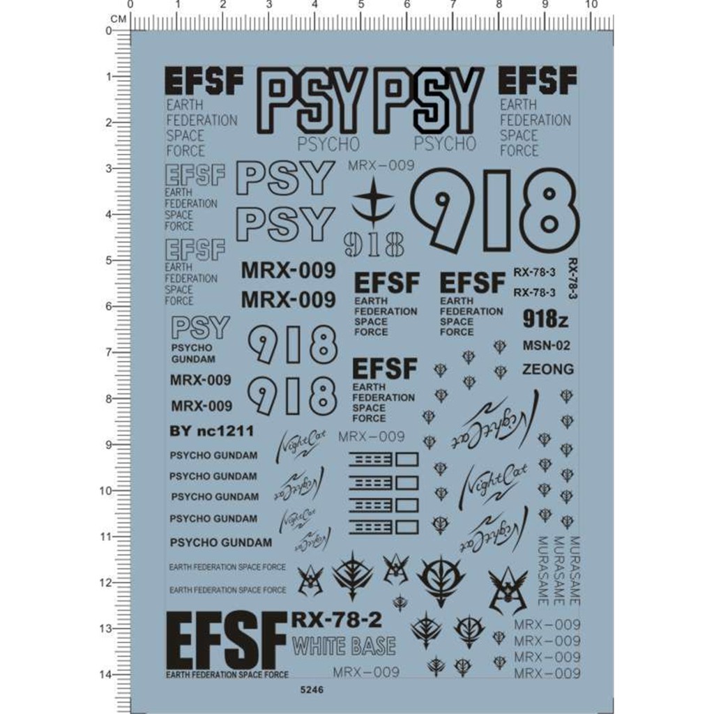 Decal HG Psycho MRX-009