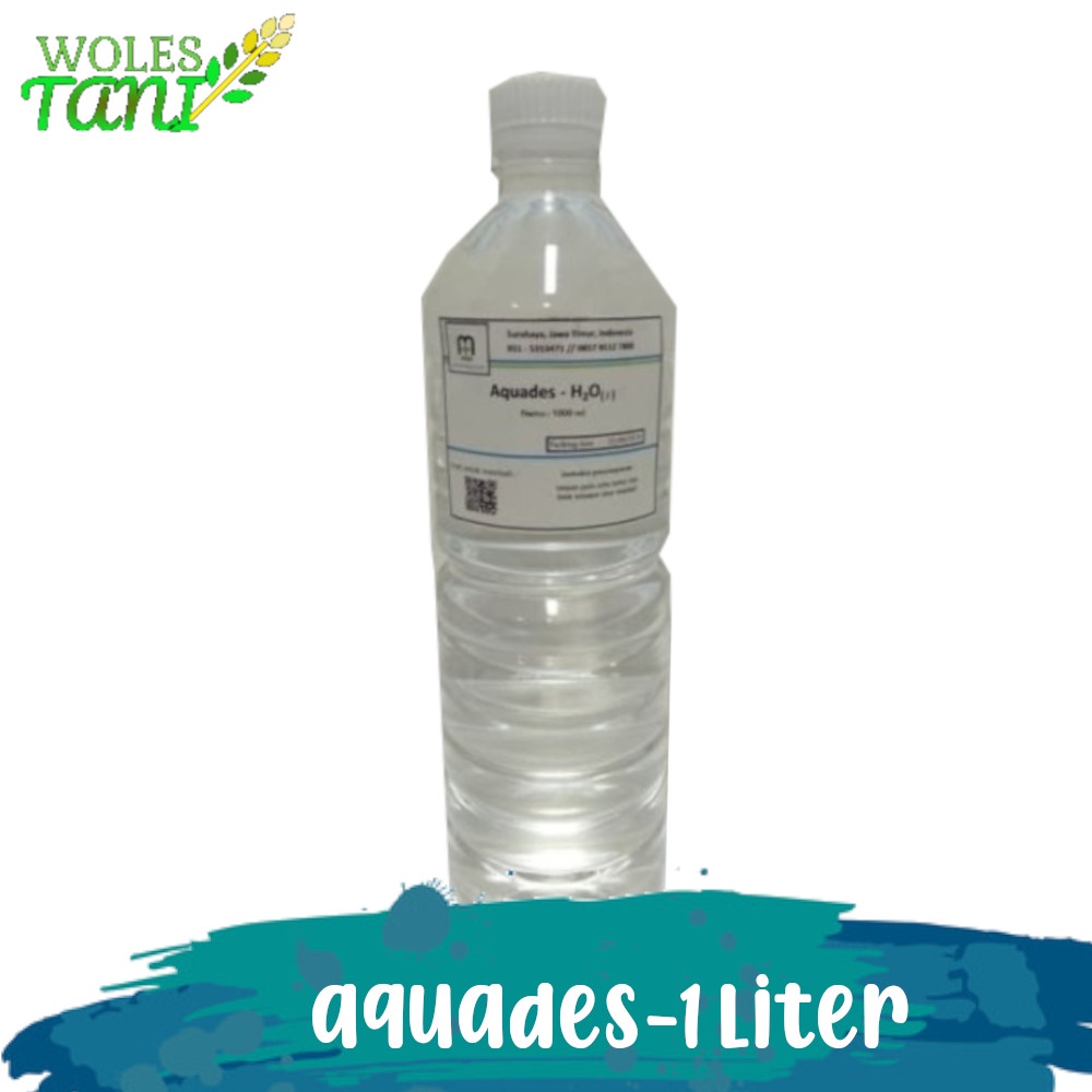 Aquades 1 Liter Asir Suling Air Murni