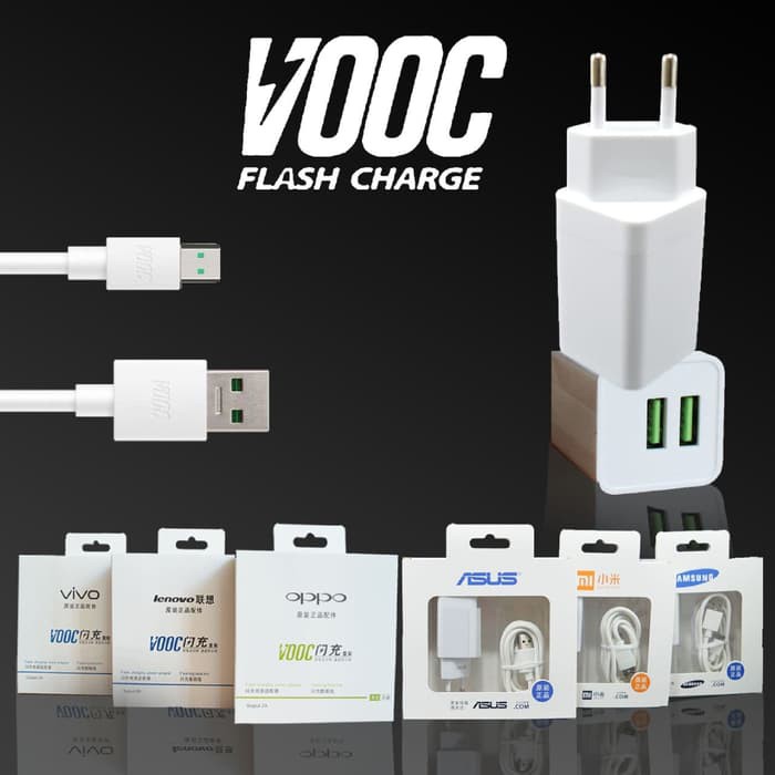 [RO ACC]  CHARGER CASAN BRANDED VOOC SAMSUNG XIAOMI OPPO VIVO ASUS LENOVO 2A