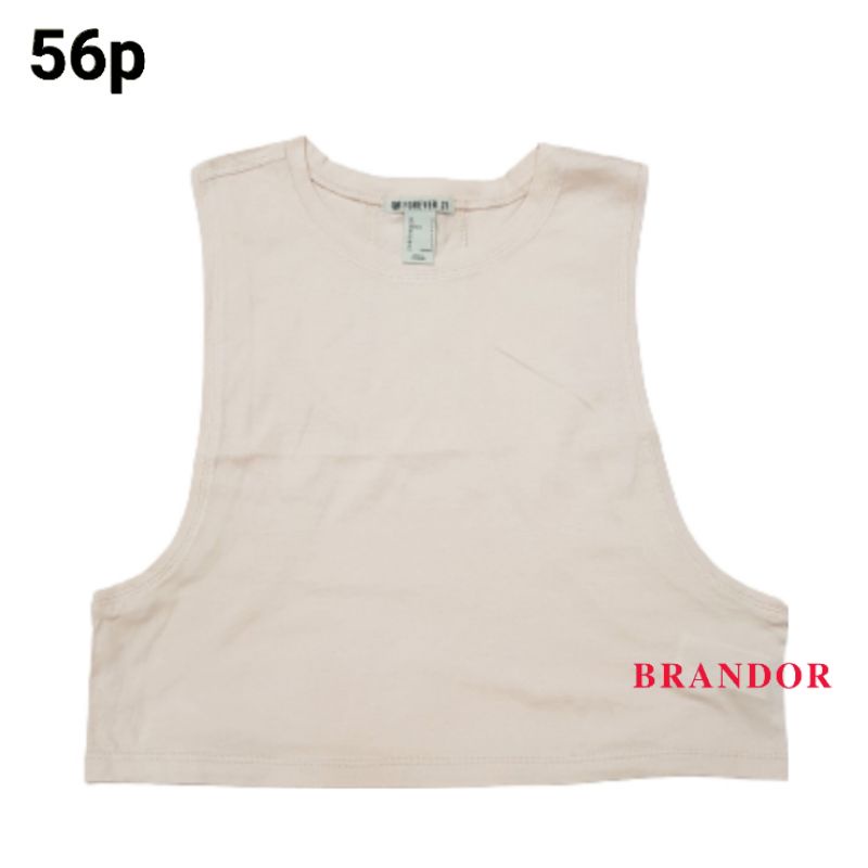 FBS56 - ACTIVE CROPPED MUSCLE TEE  By F21-2