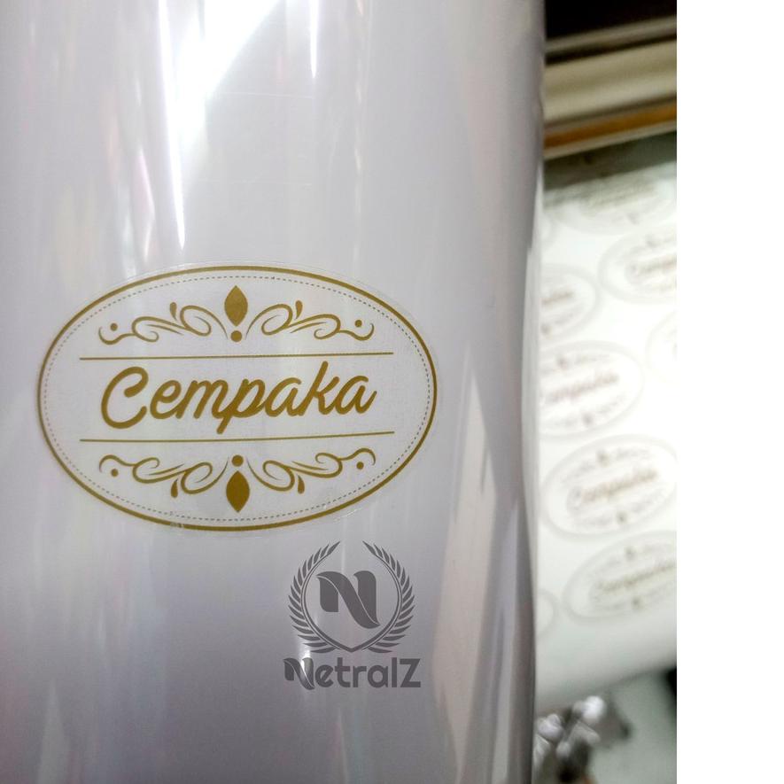 

*Termurah* STIKER LABEL TRANSPARANT / STICKER LABEL KEMASAN / STIKER CUTTING TRANSPARAN TerMurah Jakarta Segera Dapatkan !!