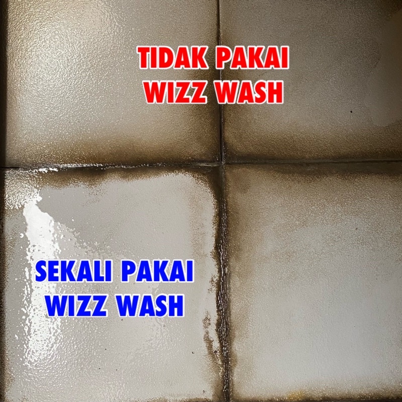 WIZZ WASH Pembersih kerak keramik kamar mandi / Pembersih kerak toilet ampuh 500ML