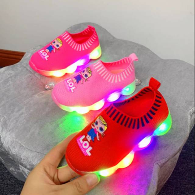 Sepatu Led import karakter LoL