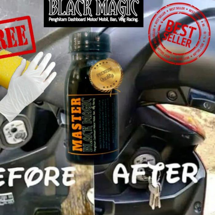 シ Penghitam Dashboard Motor dan Mobil Permanen MASTER BLACK MAGIC こ