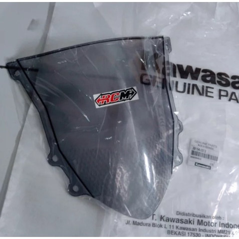 VISOR KACA MIKA MICA WINSHIELD WINDSHIELD WIND SHIELD TAMENG DEPAN NINJA RR ORI ORIGINAL KAWASAKI KGP ASLI 39154-0313