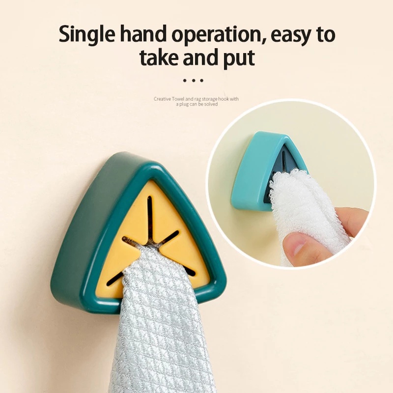 [Creative and Cute Bathroom and Kitchen Towel Storage Rack] [Self-adhesive Non-perforated Wipe Storage Hook] [Bathroom and Kitchen Accessories]