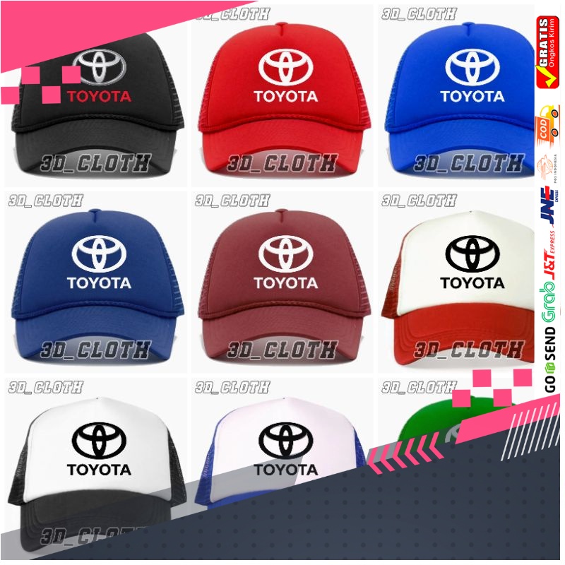 Topi Toyota Trucker Jaring - Topi Toyota