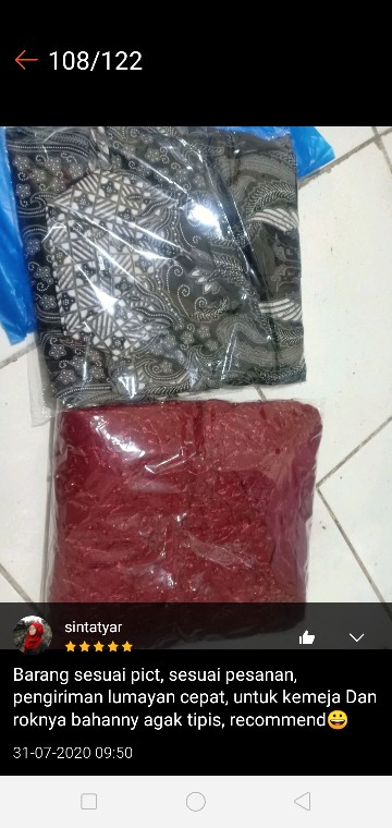 Batik Couple Set Brokat Halus Cople Ahy 2728