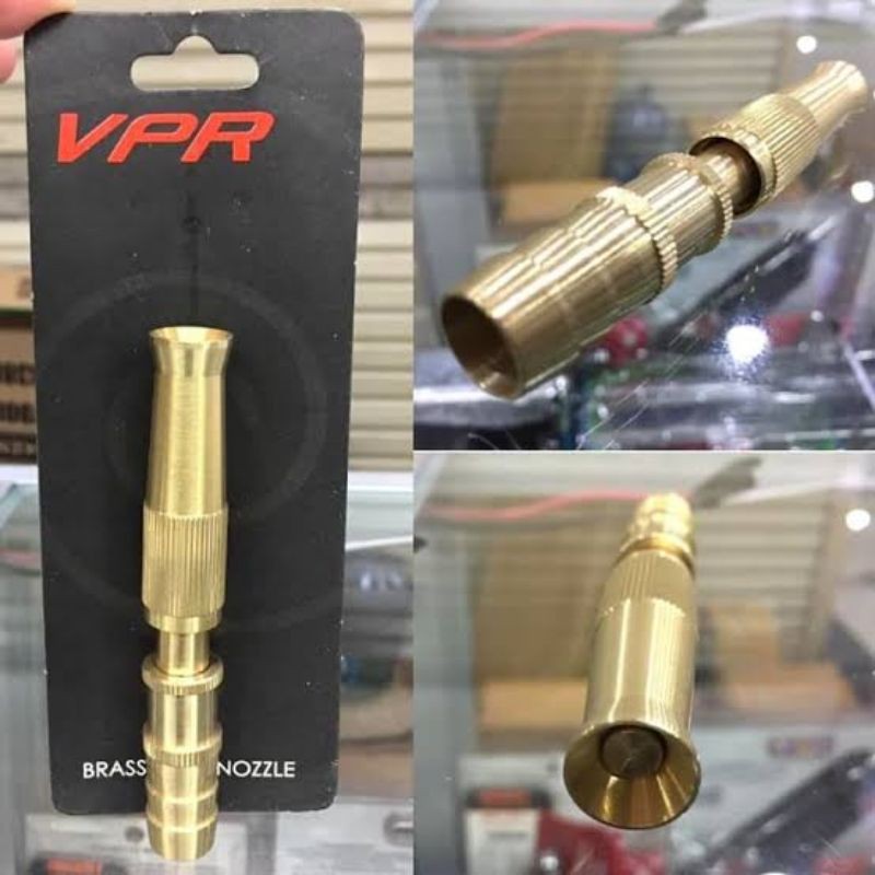 SEMPROTAN AIR LURUS KUNINGAN VPR / KEPALA SELANG VPR BRASS HOZE NOZZLE