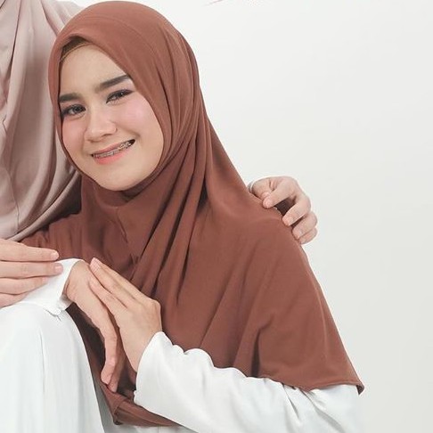 Gerai Aliyah | Bergo Kalila // bergo instan // bergo daily // bergo jersey // bergo daily jersey-Mocca