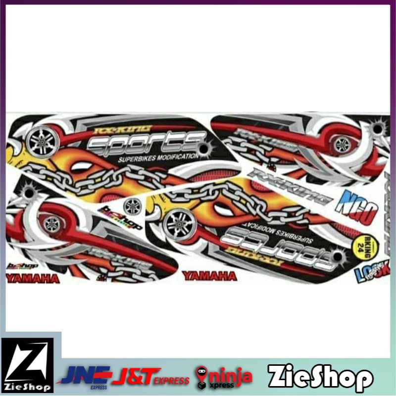 Striping rk king Decal motor rk king full motif Sticker variasi